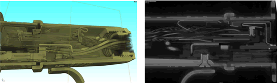 Sections through the digital model of the Han 3A Hybrid