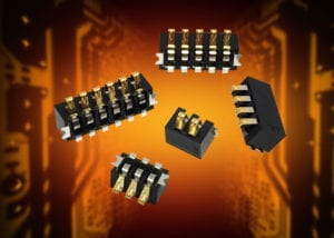 AVX’s new 9155-700 Series 2mm-pitch right angle board-to-board battery connectors