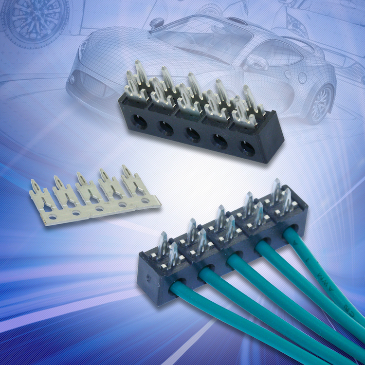 Automotive Connector and Cable Products: AVX Corporation’s 53-8702 Series IDC/Press-Fit WTB connectors 