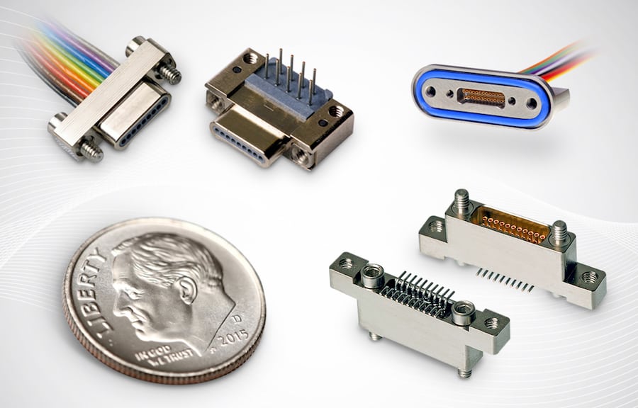 AirBorn’s nanominiature, high-reliability, SWaP-optimized N-Series Nano-D connectors