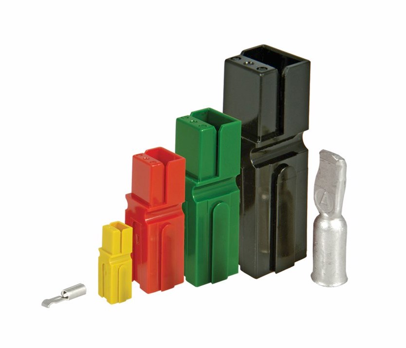 touch-safe connectors from Anderson PP15-PP45 Powerpole series available at Allied.