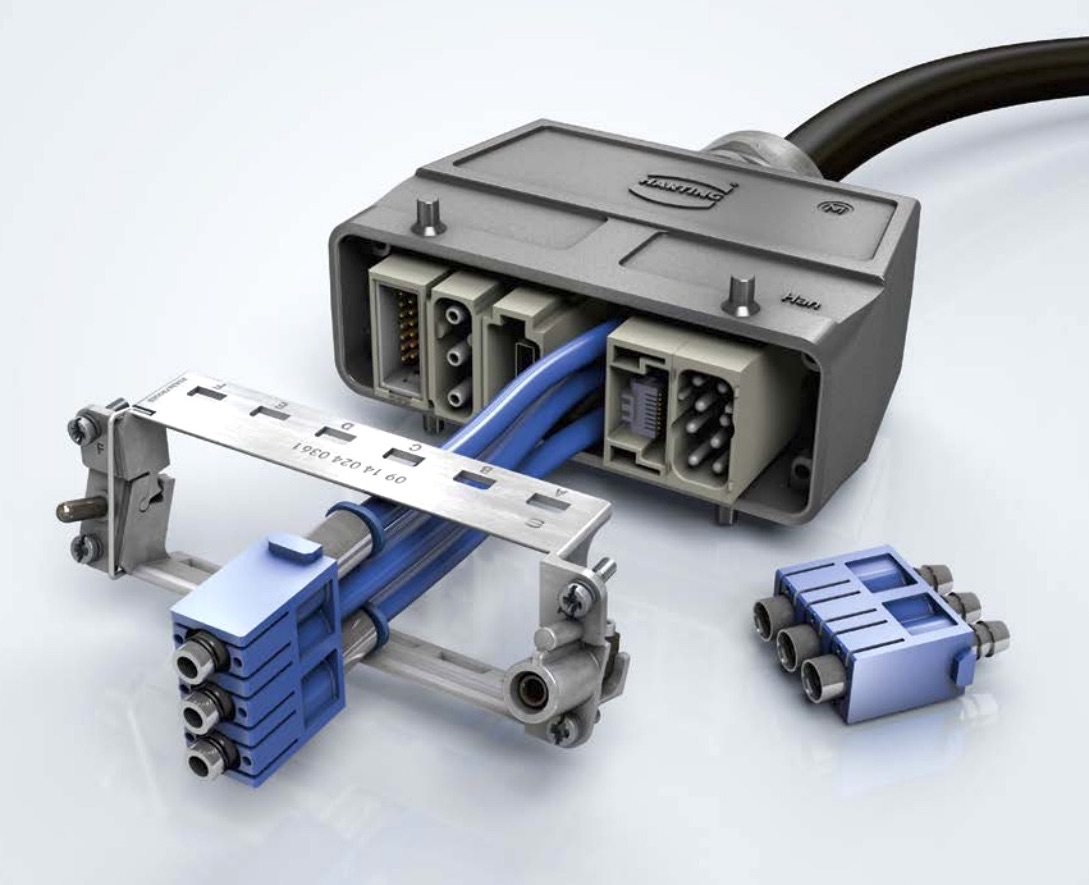 modular rectangular connectors from HARTING and Allied
