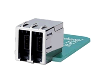 Amphenol ICC’s Modular Jack Slimline Connectors occupy half the space of traditional RJ45 Ethernet connectors