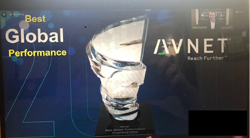 Amphenol awards Avnet performance awards