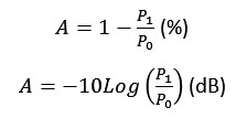 attenuation formula 1