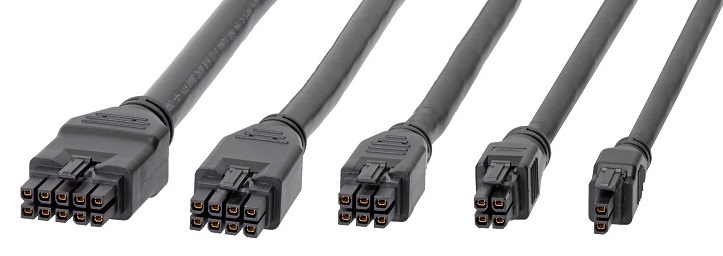 High-Voltage and High-Current Connector Products: Avnet stocks off-the-shelf Mega-Fit Overmolded Cable Assemblies from Molex 
