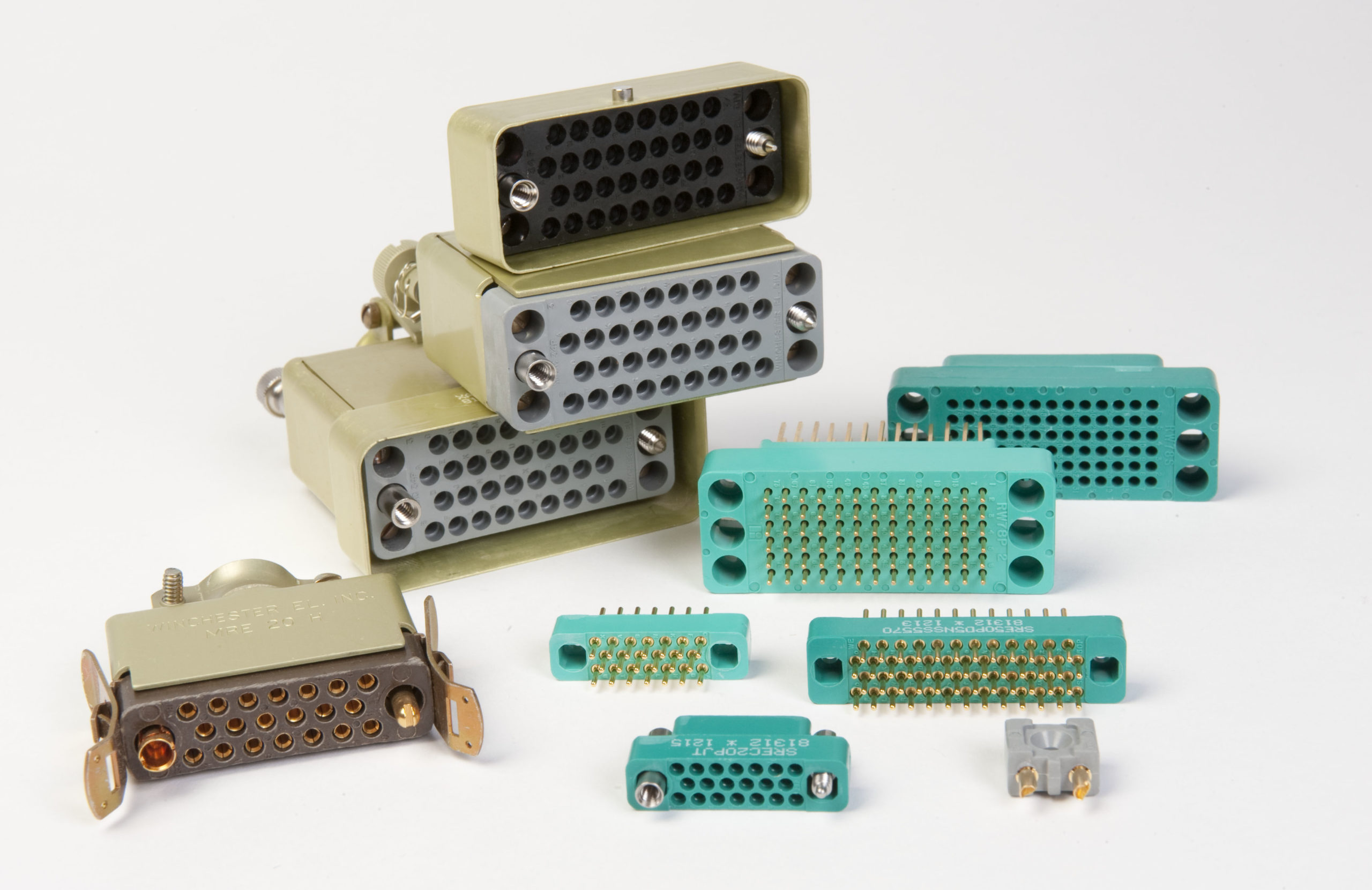 Rectangular I/O connectors from Winchester and CDM