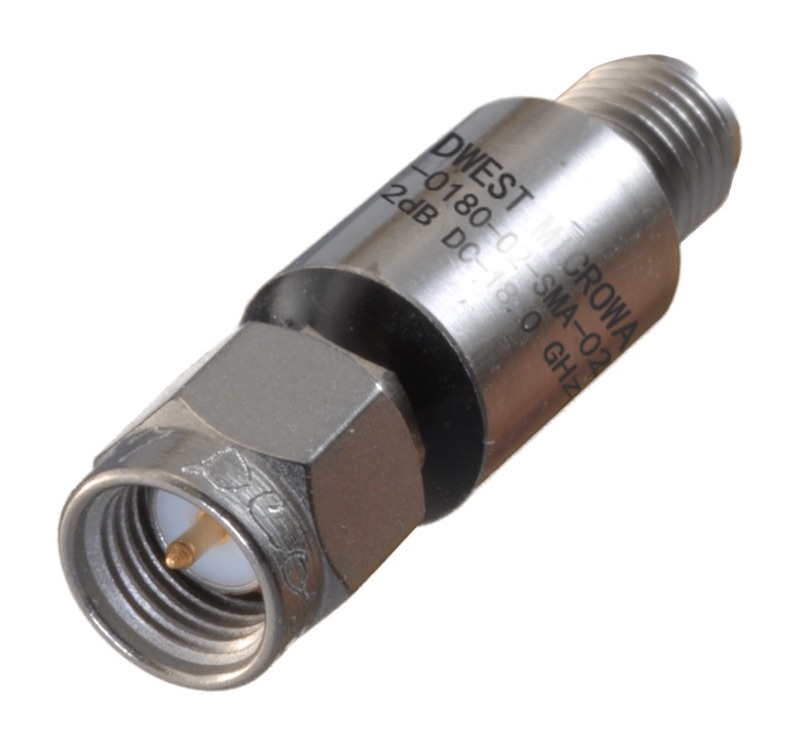 Midwest Microwave line of space-qualified QPS coaxial attenuators
