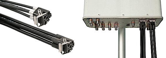 CommScope M-LOC cable assembly with multi-port connectors