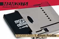 GCT’s new MEM2075 is one of the slimmest push-push ejector type memory card connectors on the market.