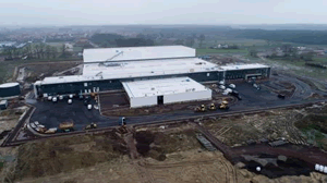Construction is rapidly progressing at HARTING’s new European Distribution Center in Espelkamp, Germany.