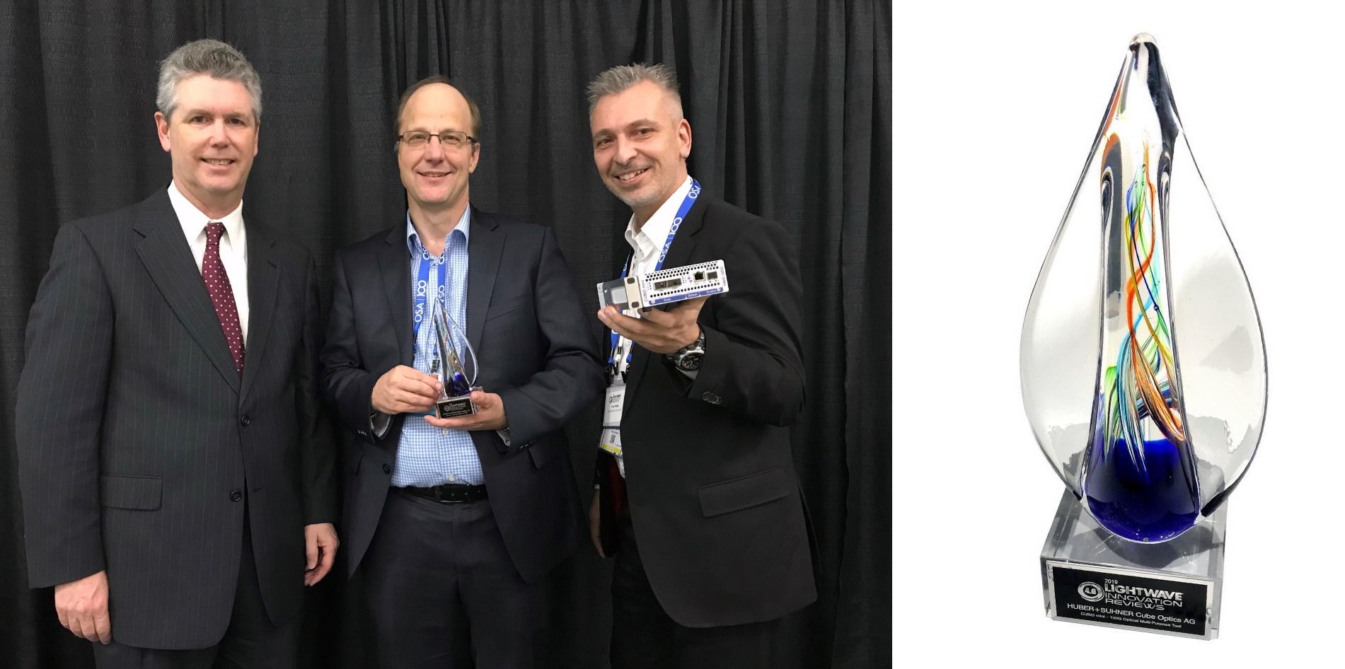 March 2019 Connector Industry News: HUBER+SUHNER Cube Optics received a 2019 Lightwave Innovation Reviews Program Award for its CUBO Mini 100G Optical Multi-Purpose Tool 