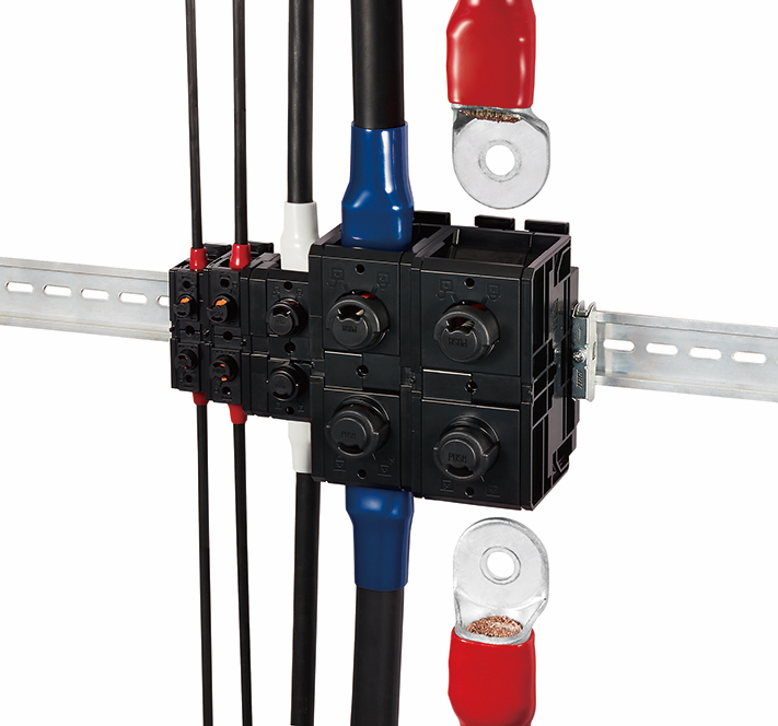 DIN rail terminal blocks from Hirose and Heilind