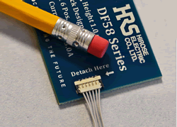 Hirose’s new DF58 Series wire-to-board power connectors