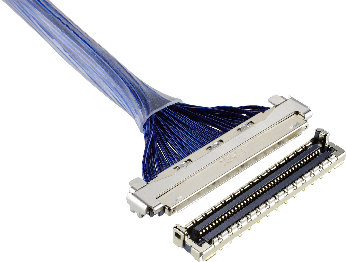 I-PEX Connectors’ CABLINE-UM micro-coaxial cable connectors for medical