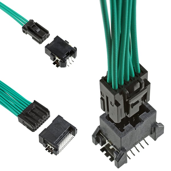 I-PEX Connectors’ ISH Series heavy-duty, surface-mount, wire-to-board connectors 