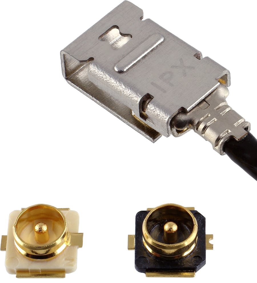 I-PEX Connectors’ MHF® I LK Micro RF Coaxial Connector System
