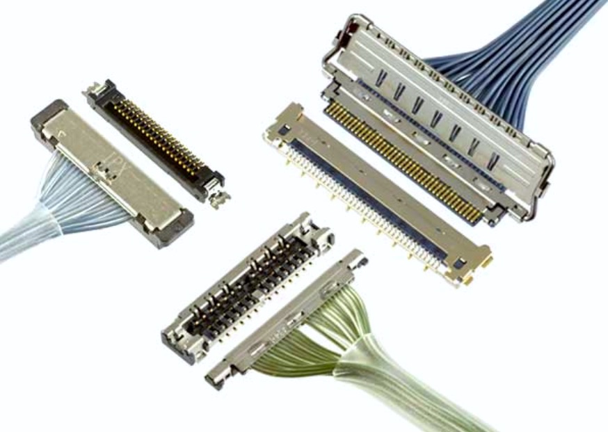 Wire-to-board connector products: I-PEX Connectors offers a wide range of micro-coaxial connectors and cable assemblies