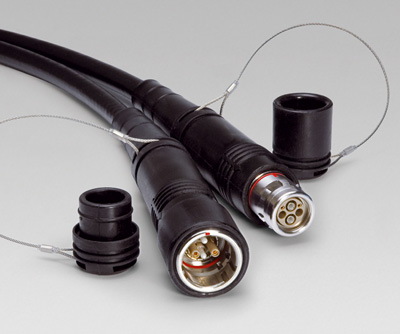 Fiber optic cable: LEMO 3K 93 hybrid connector