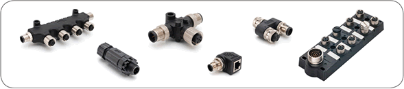 M8 and M12 Waterproof Connectors and Distribution Boxes