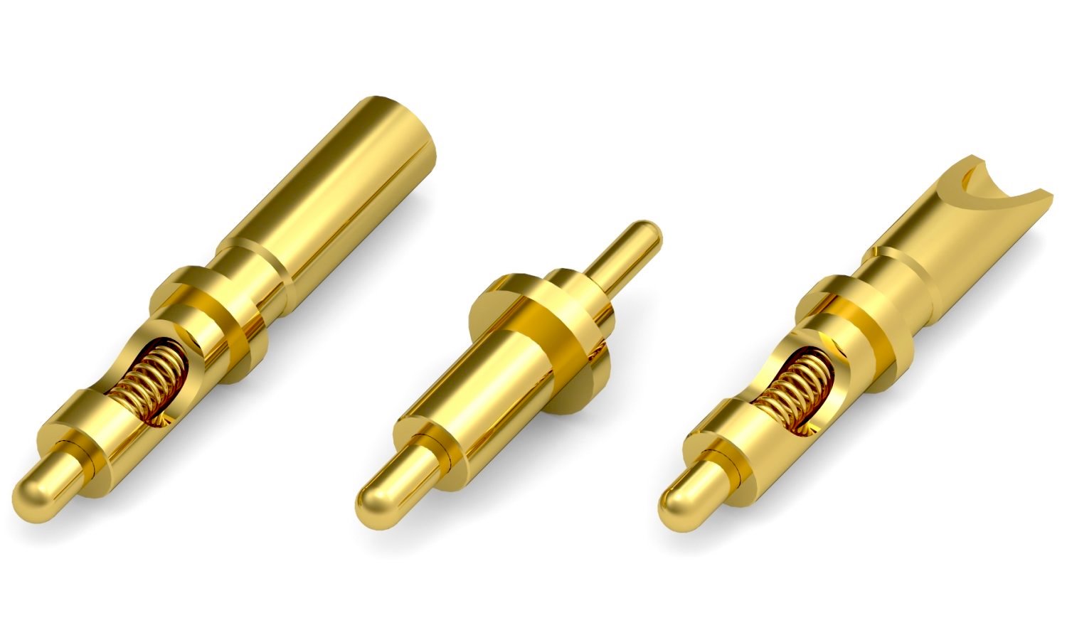High-Voltage and High-Current Connector Products: Mill-Max 08XX Series Ruggedized, High-Current Spring Pins 