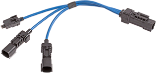 The HSAutoLink interconnect system from Molex is an unsealed, USB-based system based on shrouds and latches that meet USCAR standards, while HSAutoLink II uses fully protected perimeter seals and wire seals rated to IP67 and IP69K to protect the system in off-road environments. (Photo: Molex)
