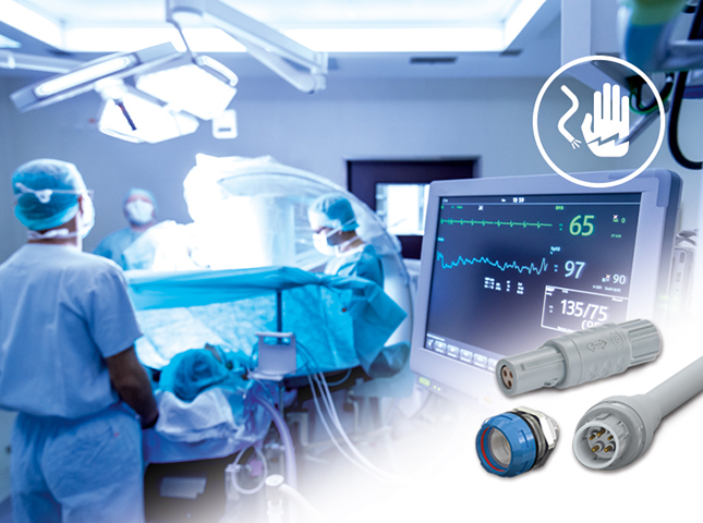 ODU's MEDI-SNAP® connectors help reduce risk in medical devices