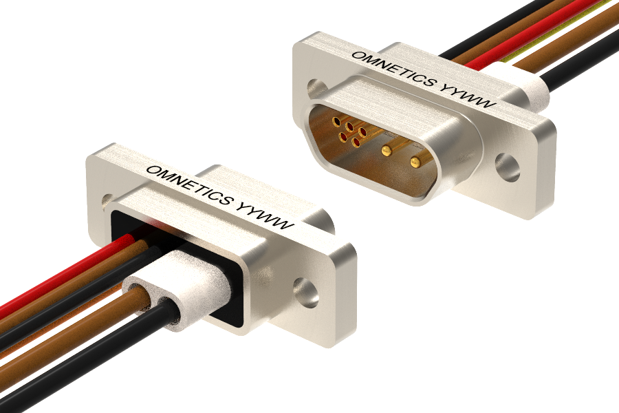 hybrid connector from Omnetics