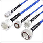 low PIM cable jumpers with formable coax