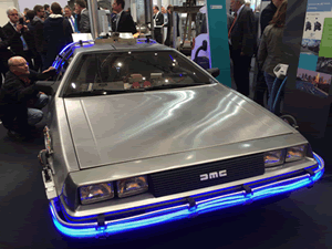 Phoenix Contact's DeLorean at Hannover Messe