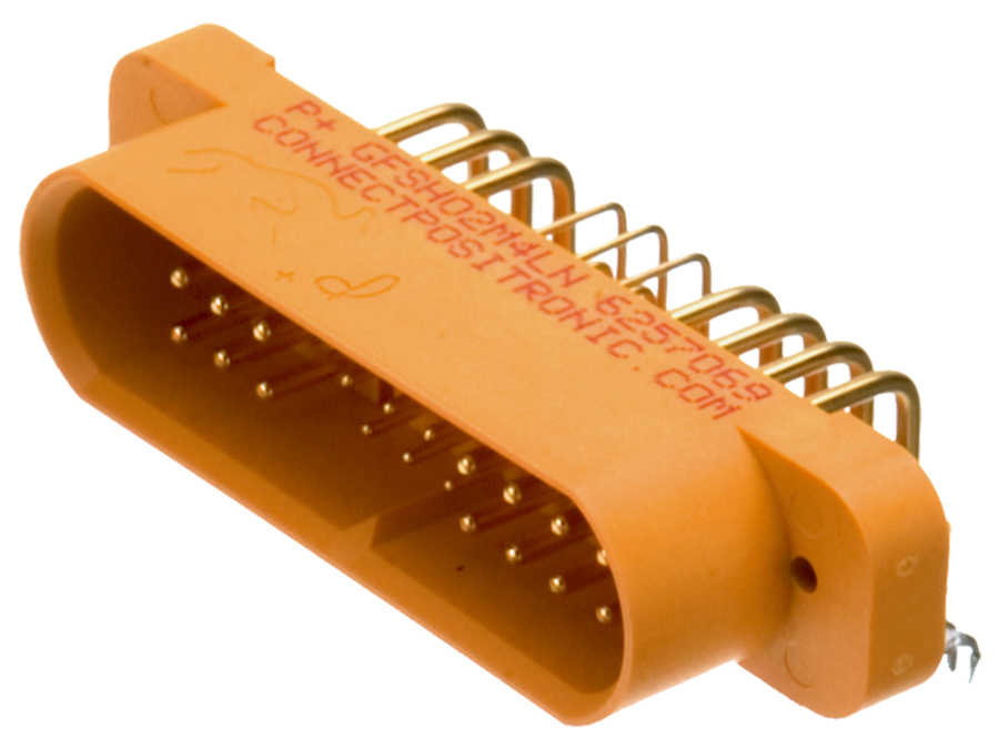 GFSH Goldfish Series mixed-density rectangular power medical connectors