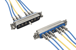 Positronic’s Optik-D™ low-loss ARINC 801 fiber optic termini and adapters for Combo-D connectors