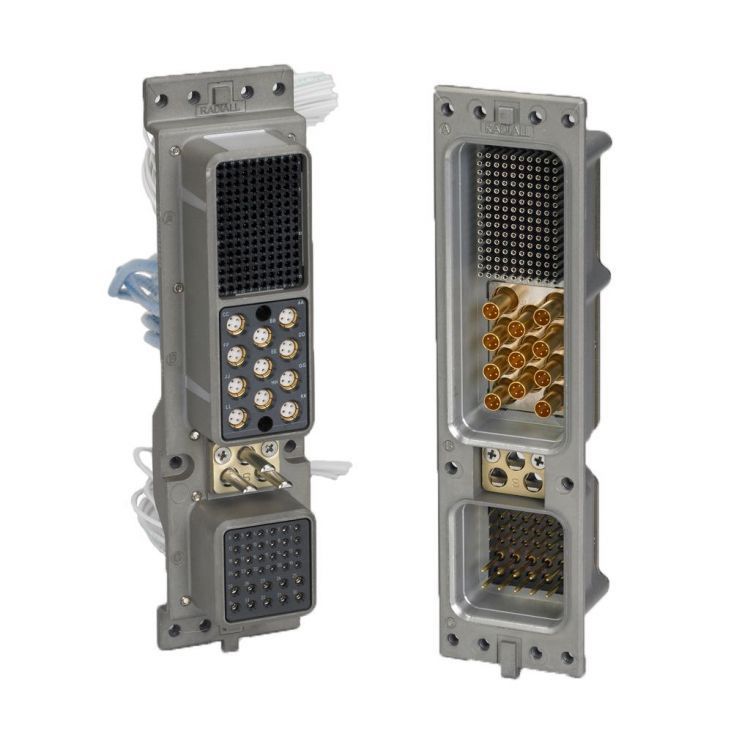 Wire-to-board connector products: Radiall offers a comprehensive range of rack and panel connectors