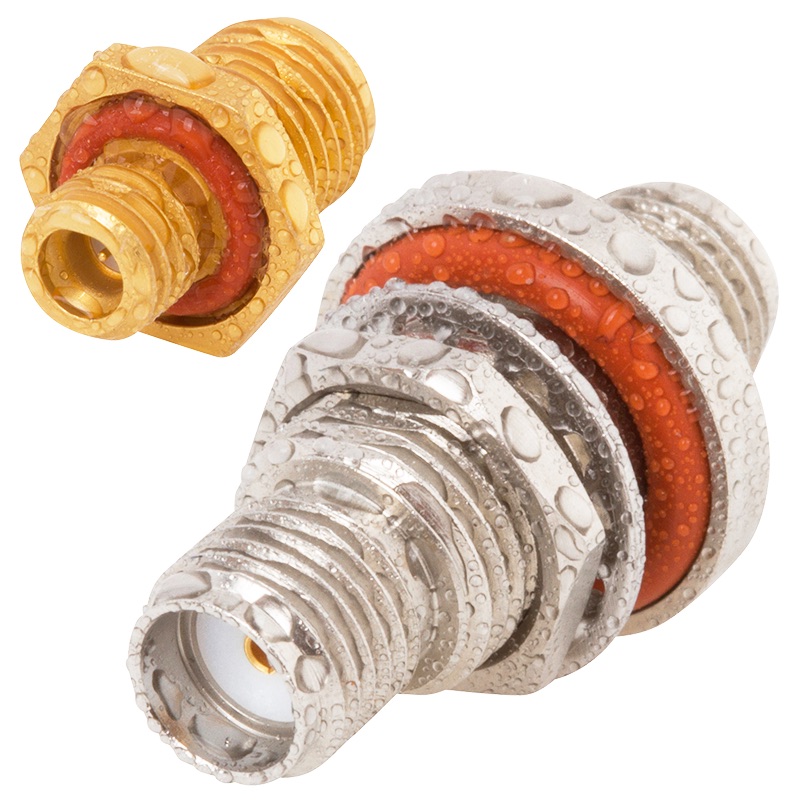 new connectivity products: July 2019, SV Microwave IP67 and IP68 waterproof connectors and bulkhead adapters