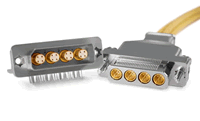 Smiths Interconnects’ Rugged D-Sub Quadrax/Twinax Connectors