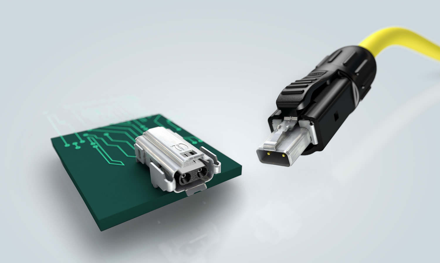 HARTING's T1 Industrial Combo Ethernet cable connector