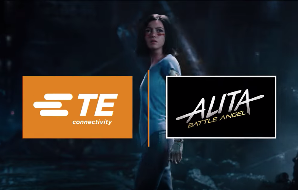 January 2019 Connector Industry News: TE Connectivity is cross promoting the Alita: Battle Angel movie