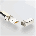 TE Micro SFP+ Connector and Cable Assembly