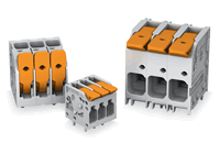WAGO’s new lever-actuated, high-current PCB Terminal Blocks