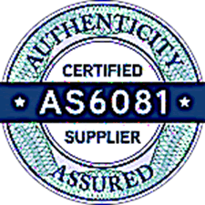 AS6081 certified seals ensure authentic, non-counterfeit connectors
