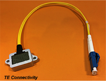 An LGA socket from TE Connectivity, demonstrated at DesignCon 2019