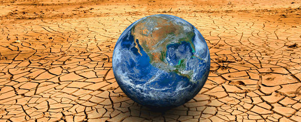 Dry earth and global warming.