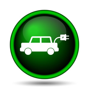 Electric car symbol