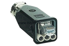 Harting HAN3 Hybrid RJ45 Ethernet Connector