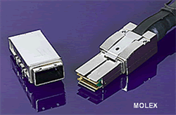 Molex CXP pluggable copper and fiber interface