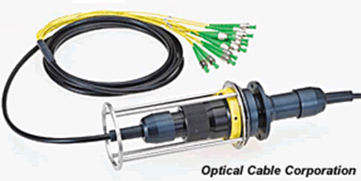 optical cable link for traffic control systems 