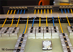 TE mid-board optical transceivers