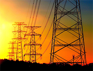 Power lines in America provide AC power transmission