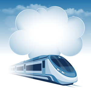 Train and cloud